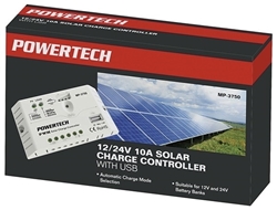 Picture of 12/24V 10A Solar Charge Controller with USB