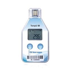 Picture of Tzone TempU08 Single-Use Temp or Temp/RH Data Logger