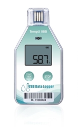 Picture of Tzone TempU08 Single-Use Temp or Temp/RH Data Logger