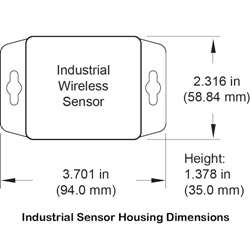 Monnit Industrial Temperature Sensor Wireless (-40 - +125C)